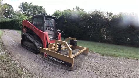 which skid steer for gravel driveway|grading driveway with skid steer.